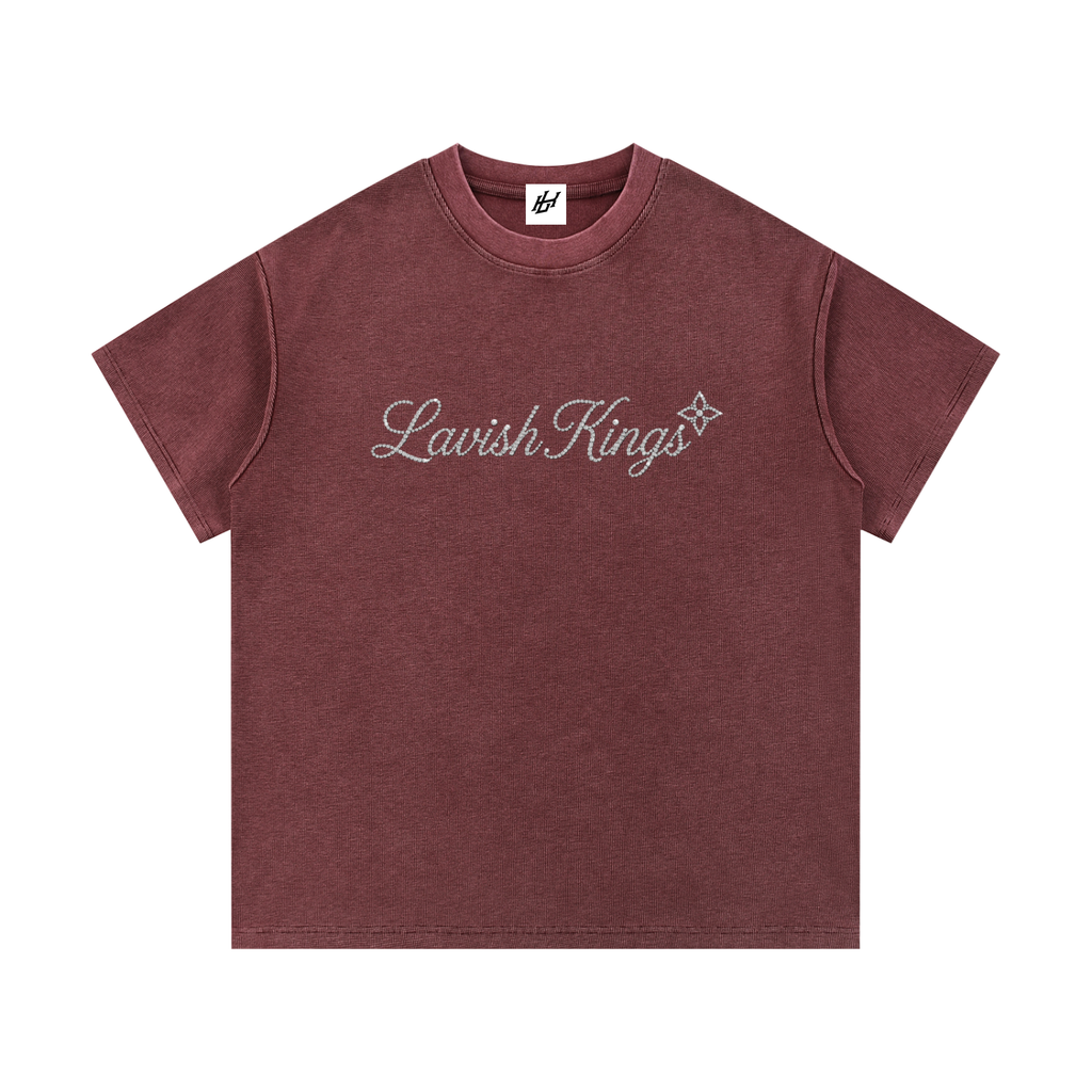 Mineral Wash Waffle Knit T-Shirt