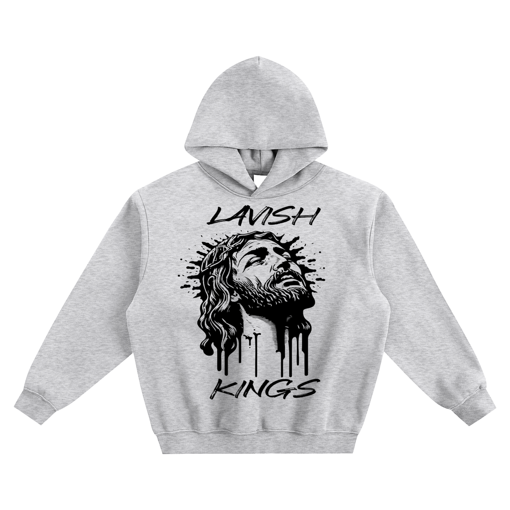 Fleeced Boxy Hoodie - LavishKings