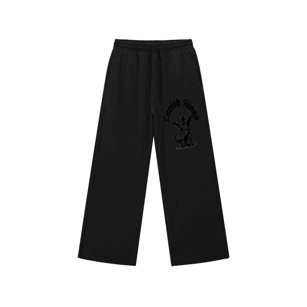 Snow Washed Raw Edge Sweatpants