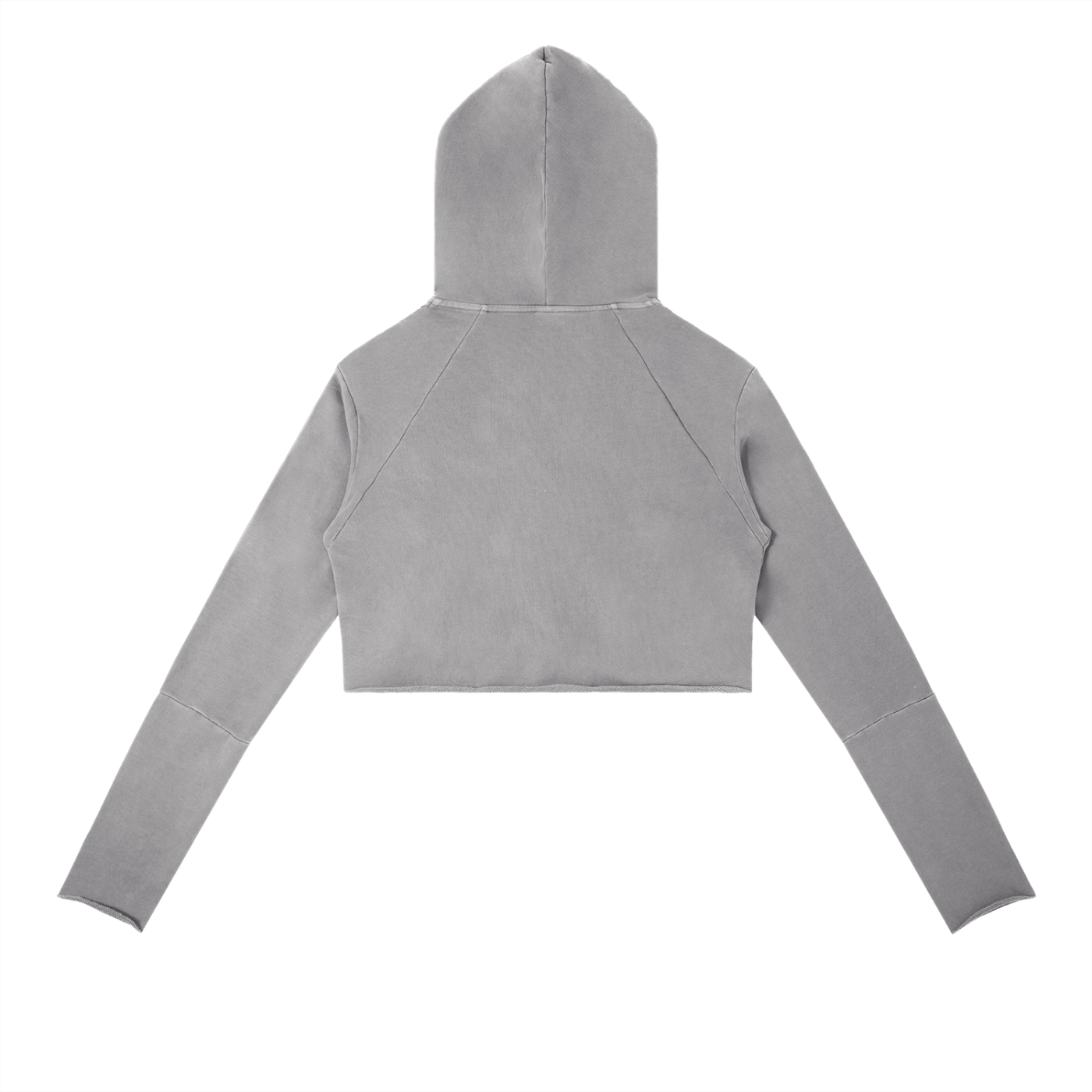 Vintage Washed Raw Edge Hoodie - LavishKings
