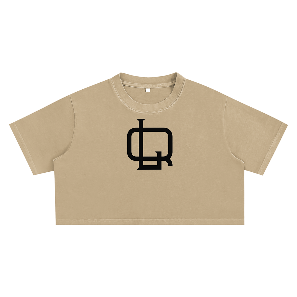 Snow Washed Crop Top - LavishKings