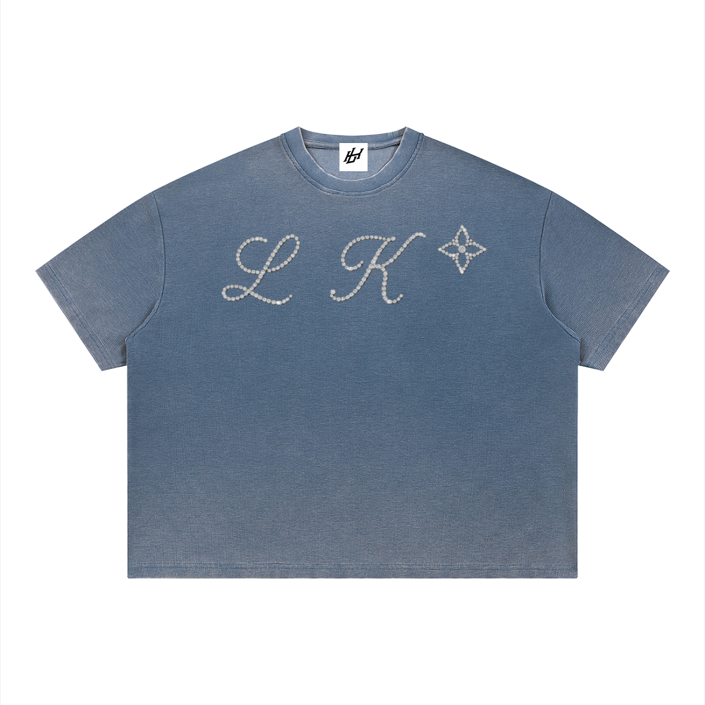 Unisex Vintage Wash Sunfade Boxy Waffle T-Shirt