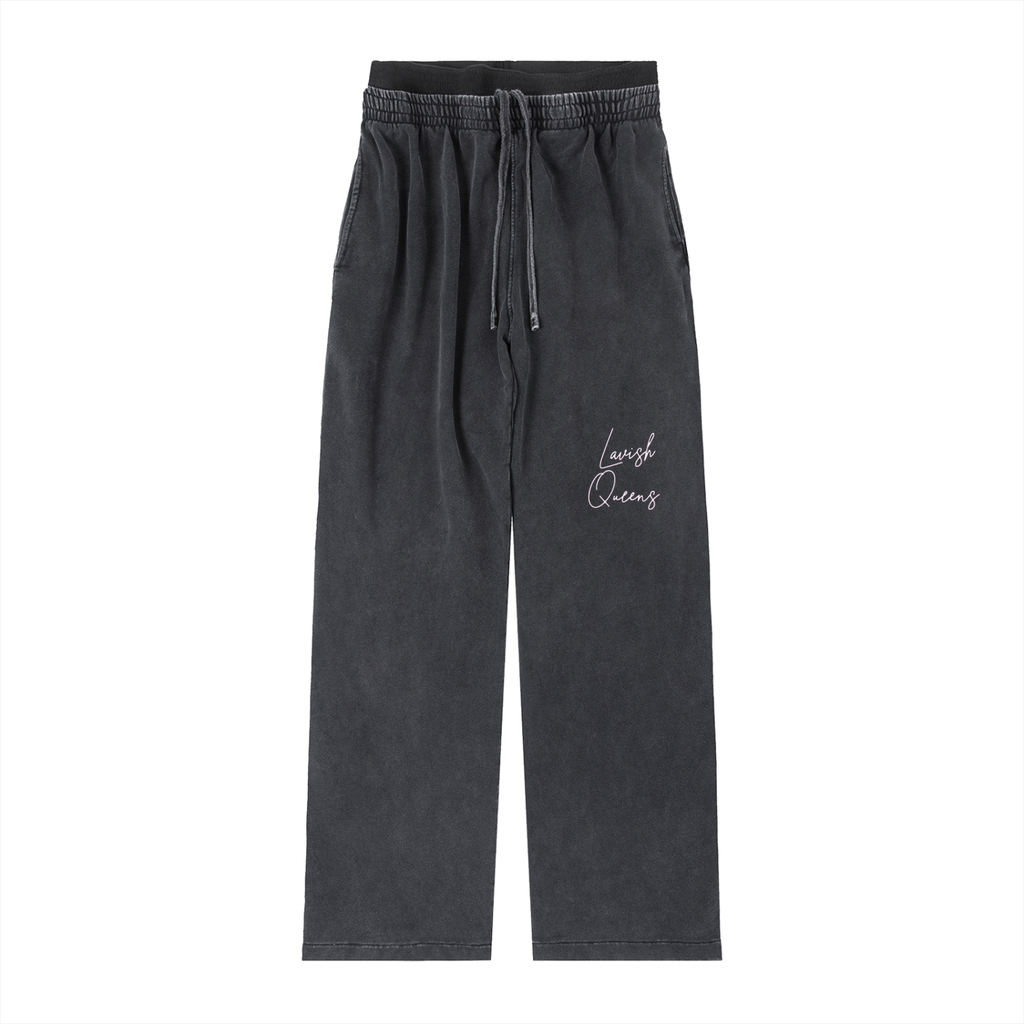 Vintage Washed Waist Pants - LavishKings