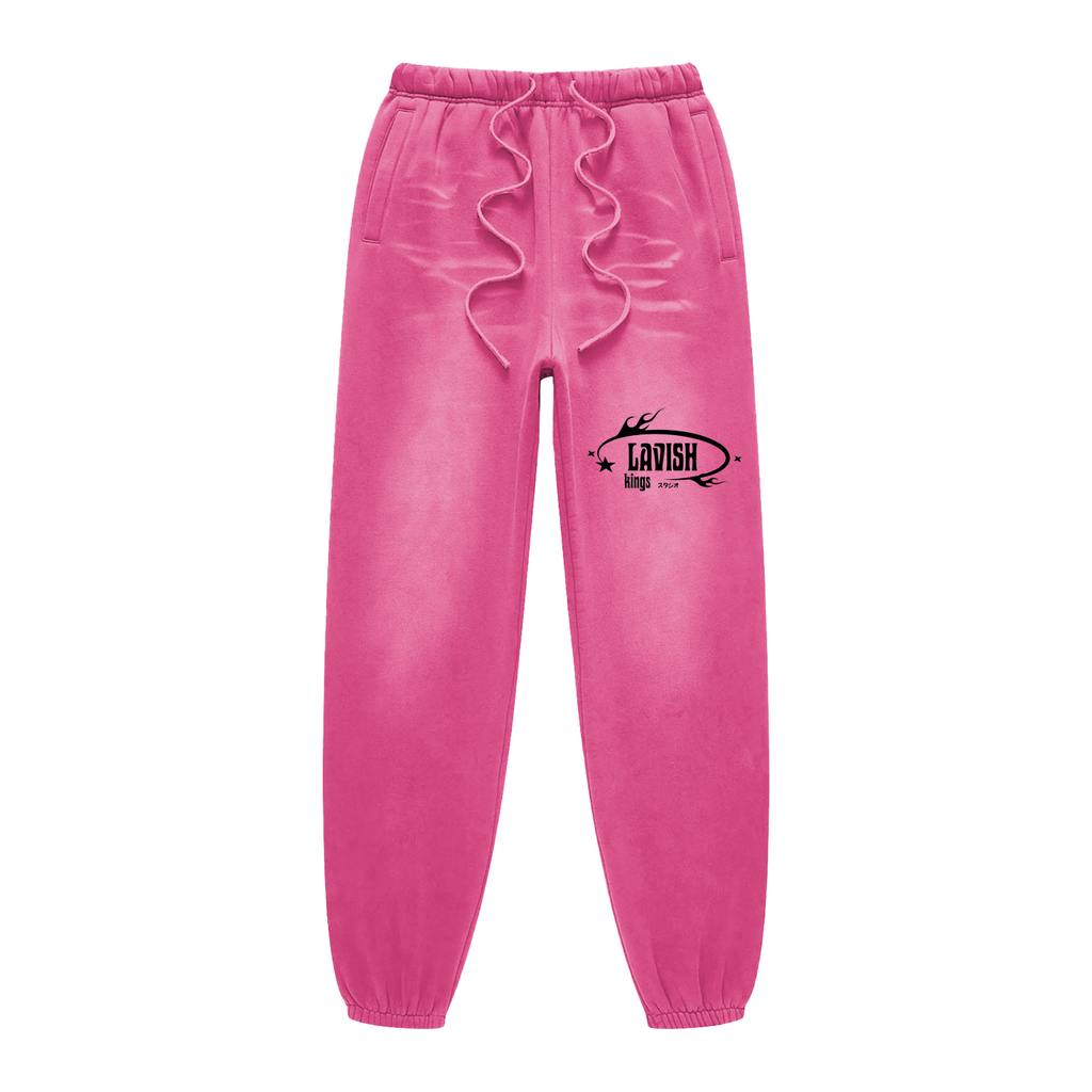 Sunfade Fleeced Sweatpants - LavishKings