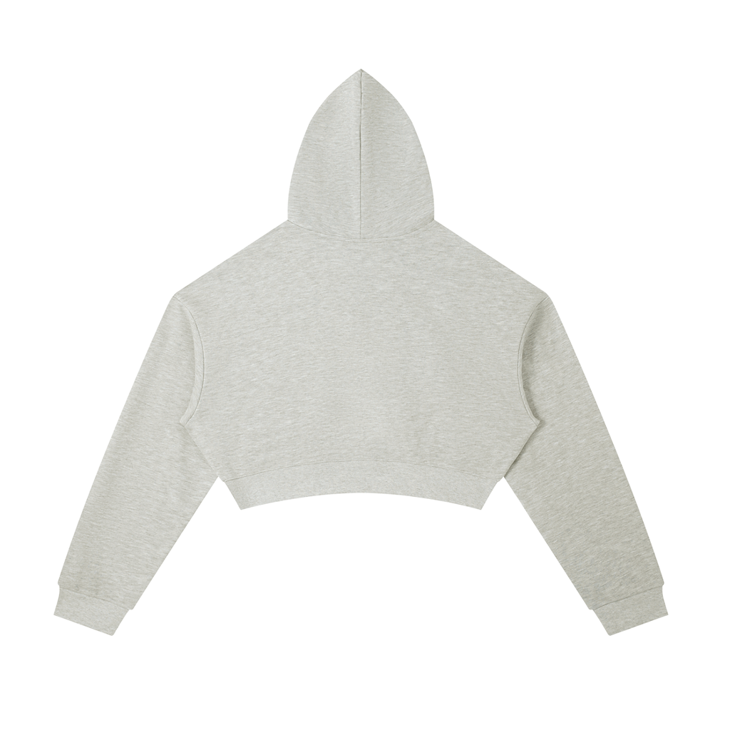 Essential Cropped Zip-Up Hoodie