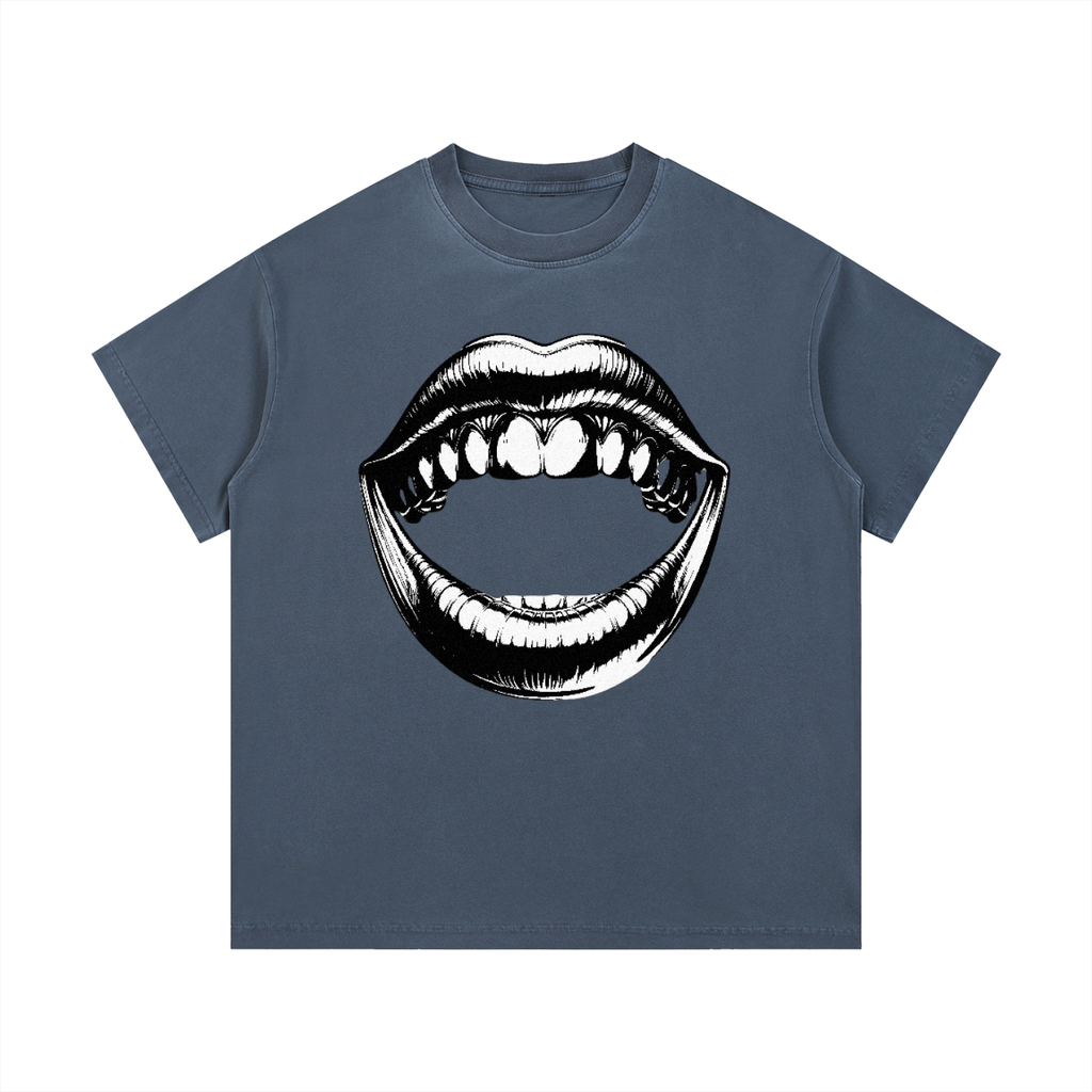 Vintage Wash Cotton T-Shirt - LavishKings