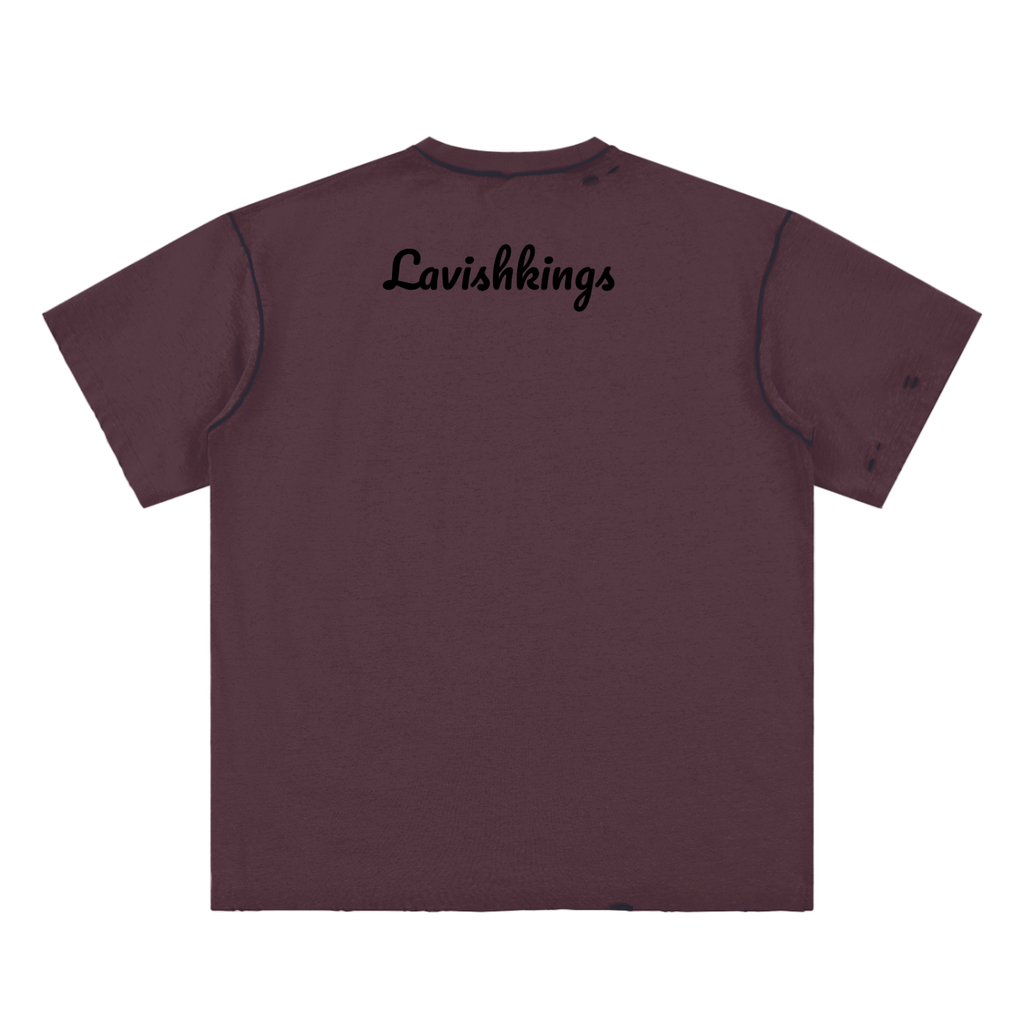 Hand-frayed Reversible T-shirt