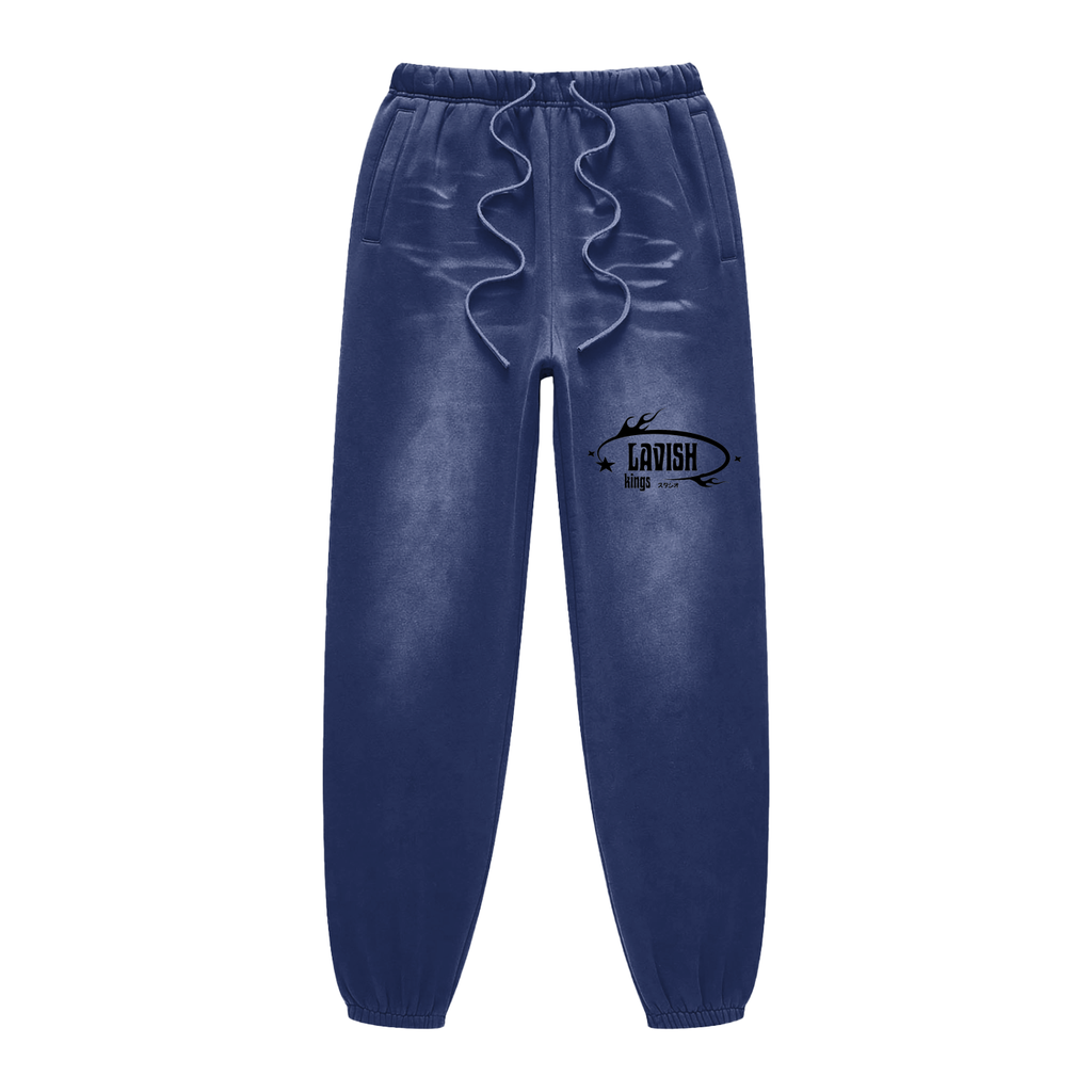 Sunfade Fleeced Sweatpants - LavishKings