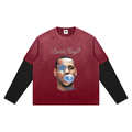 Unisex Vintage Wash Distressed Layer T-Shirt