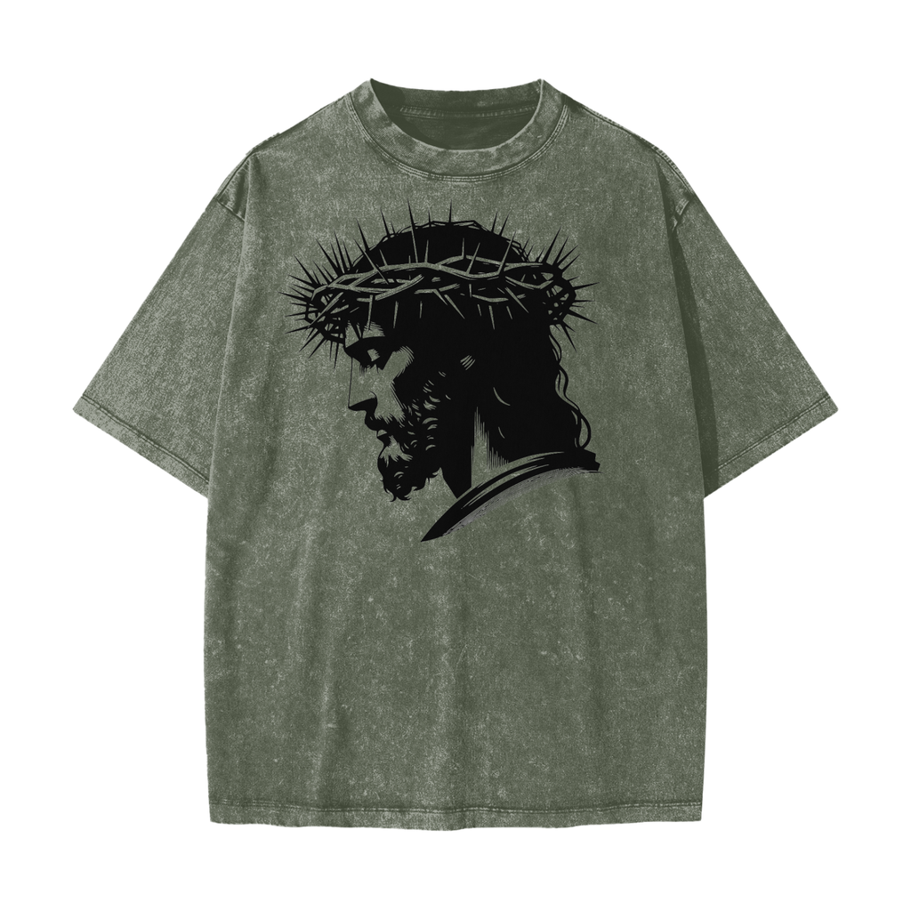 Heavyweight Snow Washed T-Shirt - LavishKings