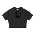Taped Cooling Performance Crop Top - LavishKings