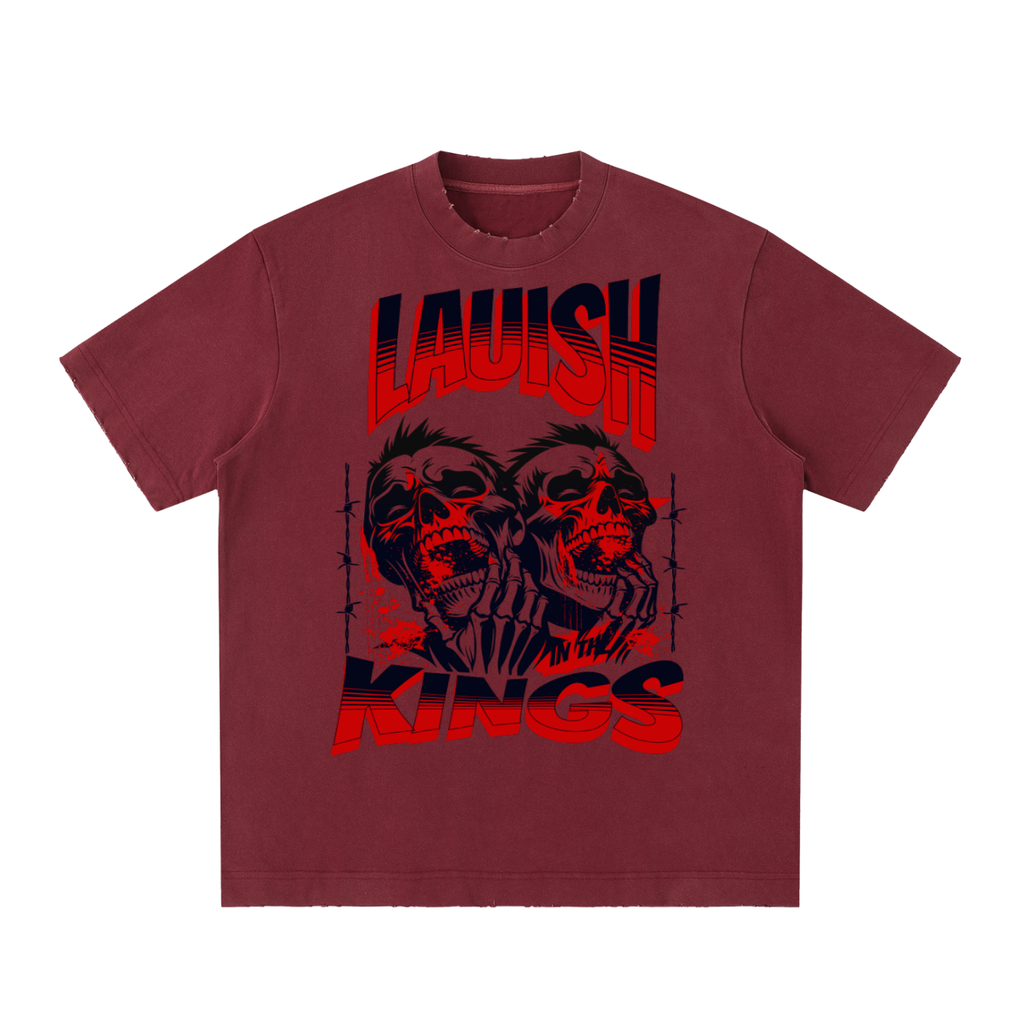 Heavyweight Vintage Washed Frayed T-Shirt