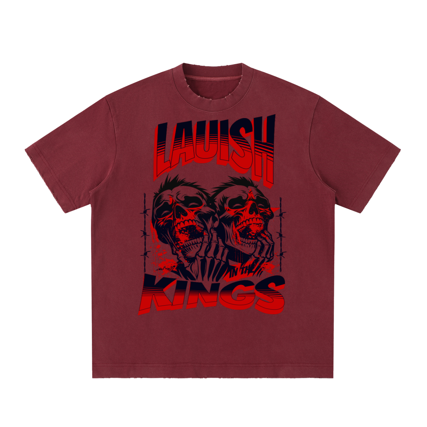 Heavyweight Vintage Washed Frayed T-Shirt