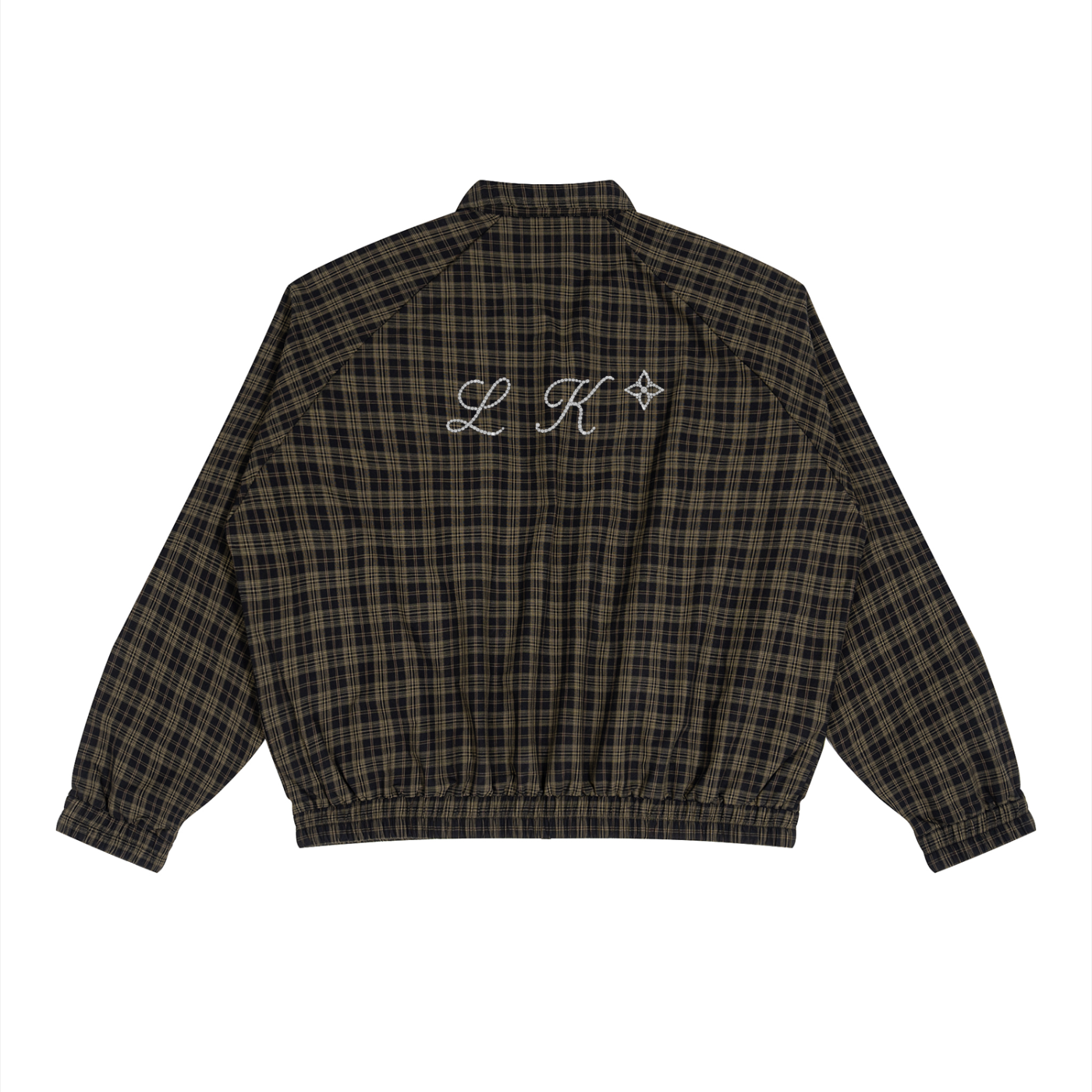 Unisex Plaid Full-Zip Track Jacket
