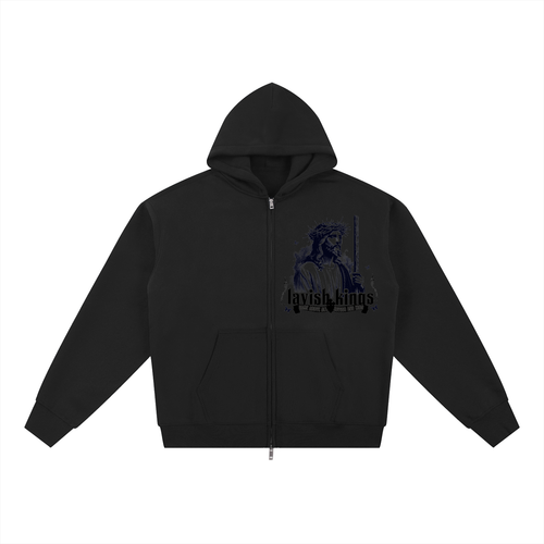Essential Fleece Zip-Through Hoodie - LavishKings