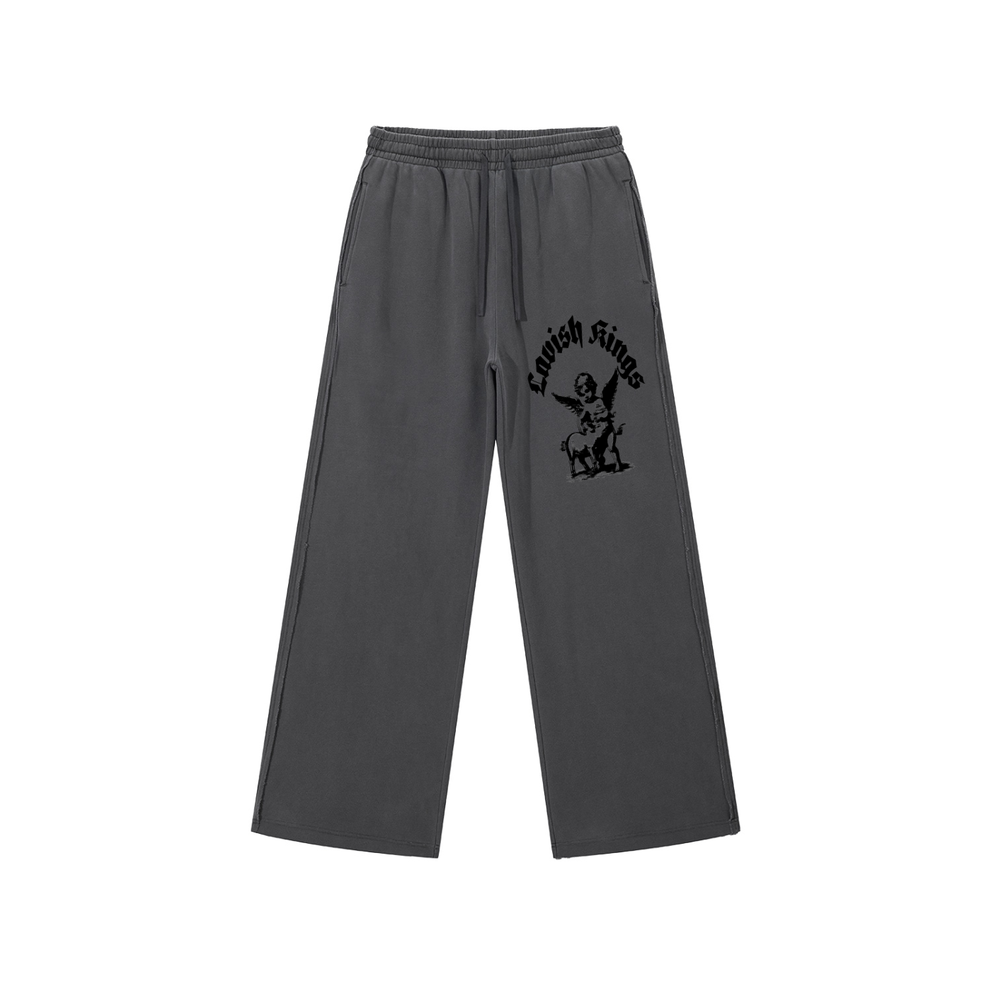Snow Washed Raw Edge Sweatpants
