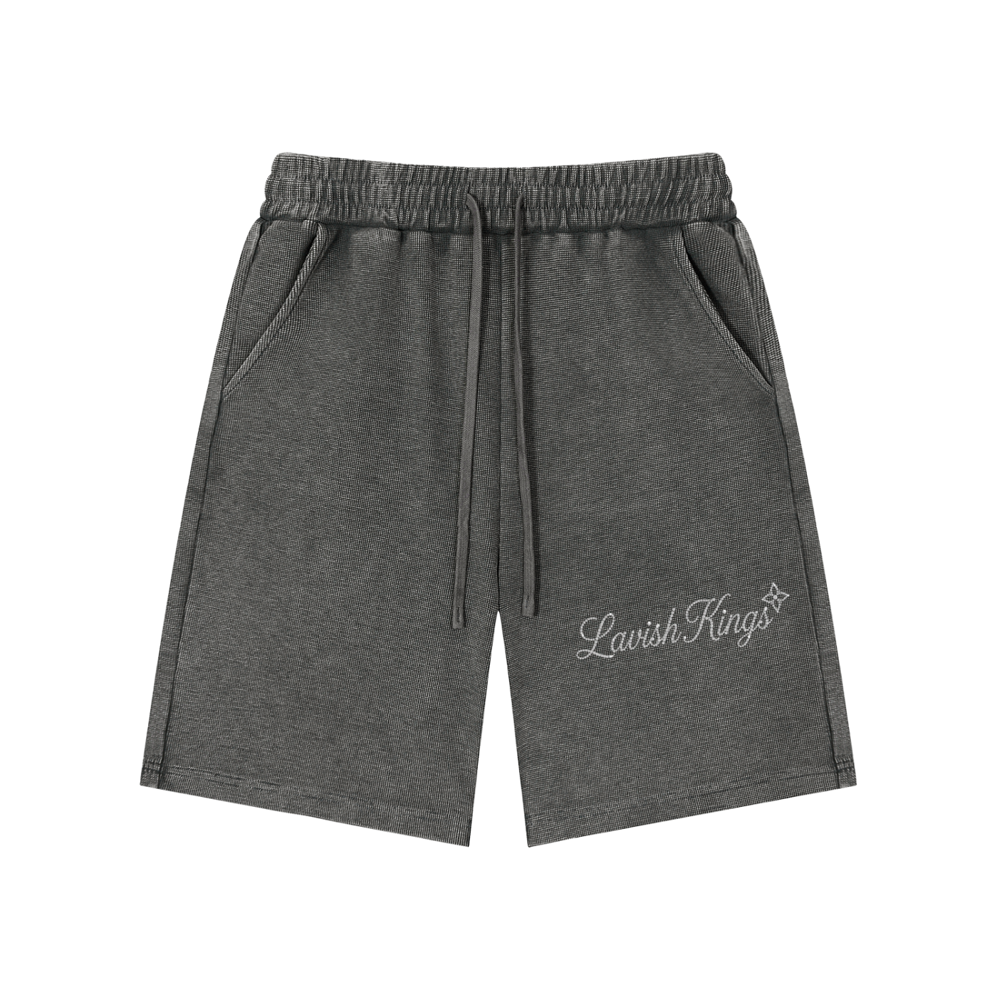 Mineral Wash Waffle Knit Shorts