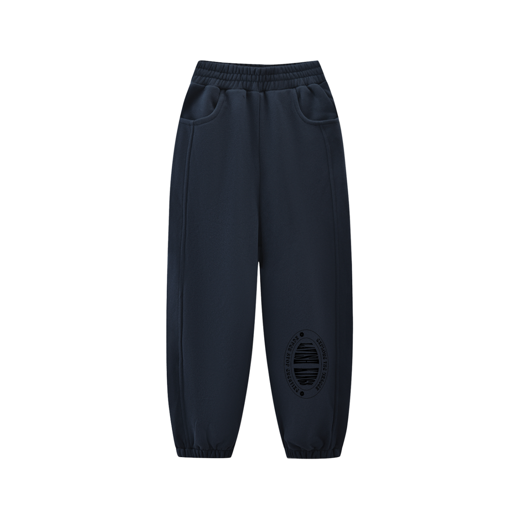 Essential Kids' Fleece Jogged Sweatpants - LavishKings