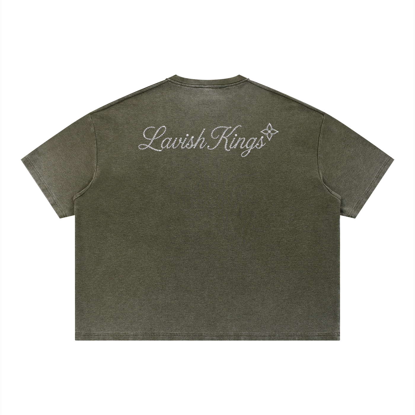 Unisex Vintage Wash Sunfade Boxy Waffle T-Shirt