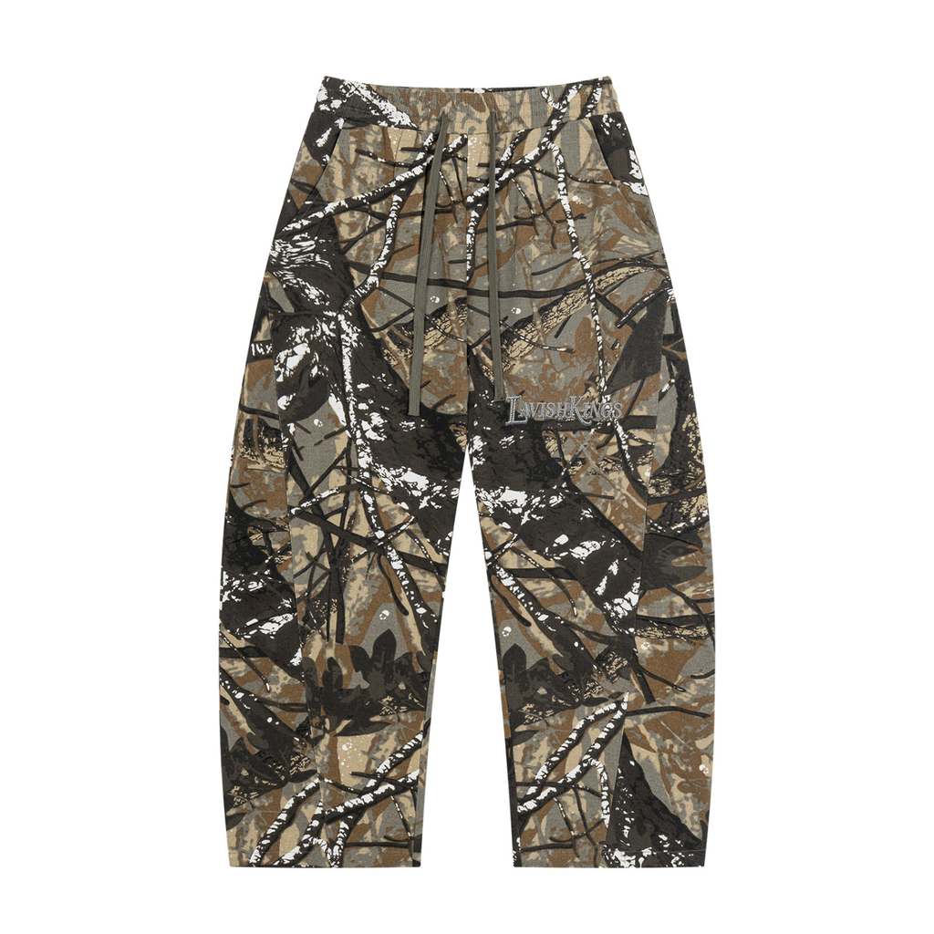 Unisex Tree Camo Barrel Leg Pants