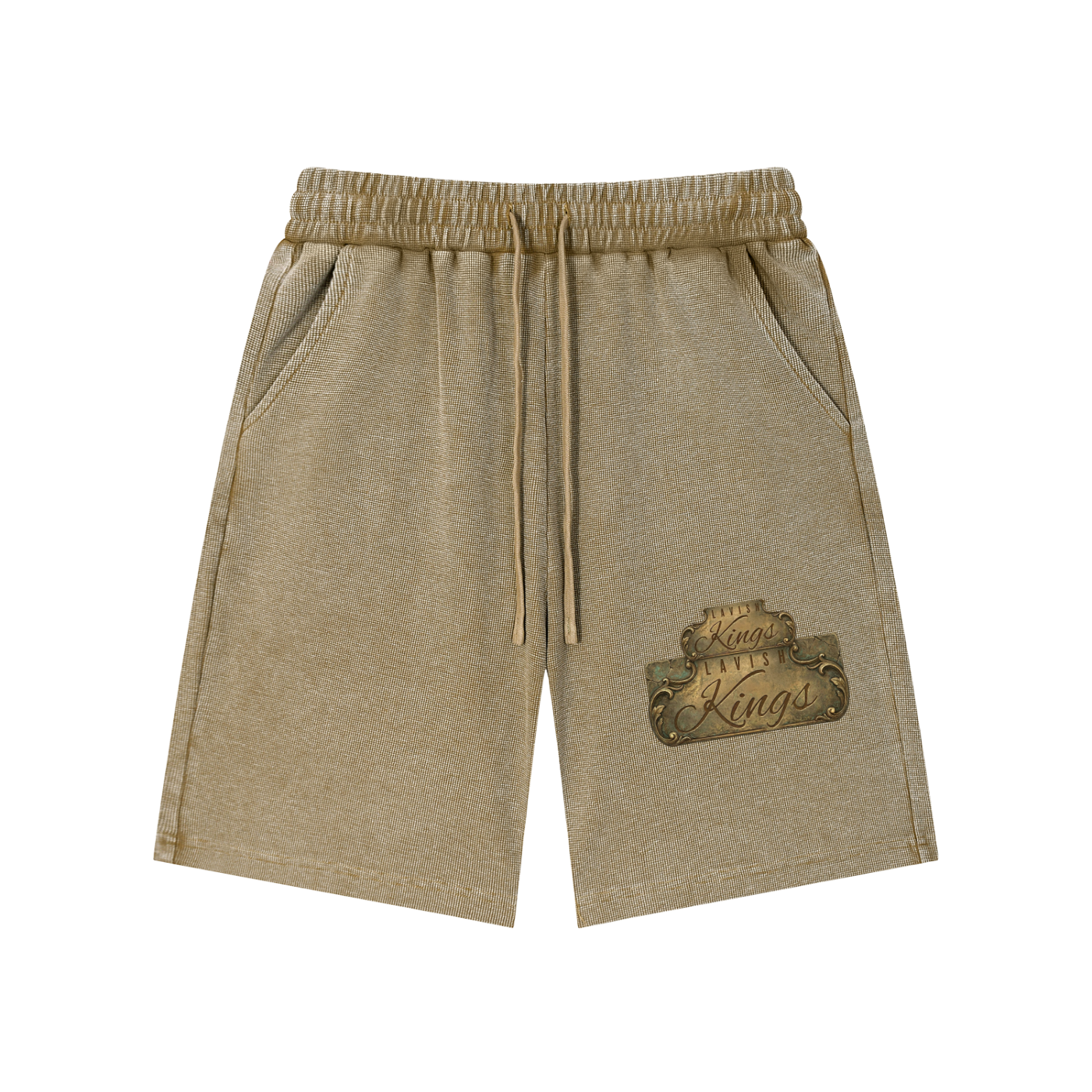 Mineral Wash Waffle Knit Shorts