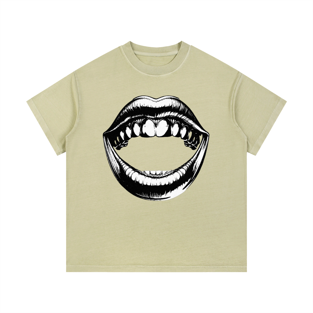 Vintage Wash Cotton T-Shirt - LavishKings