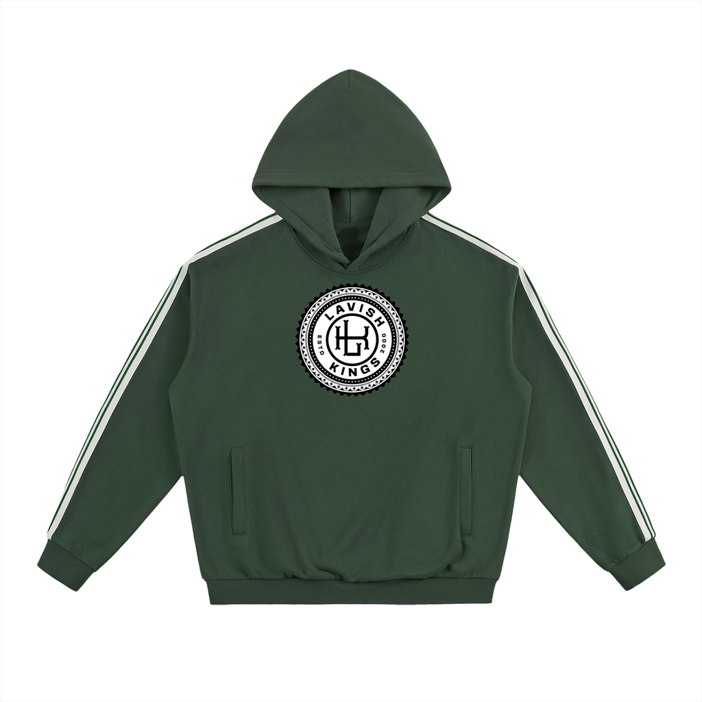 Side Stripe Drop-Shoulder Hoodie - LavishKings