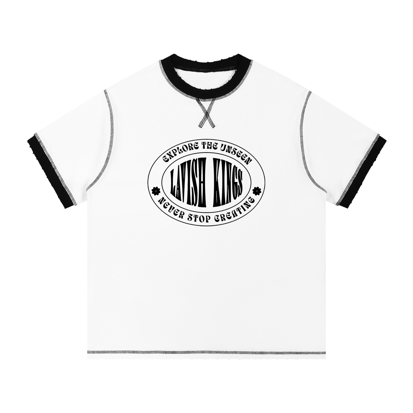 Contrast-Stitched Cotton T-Shirt