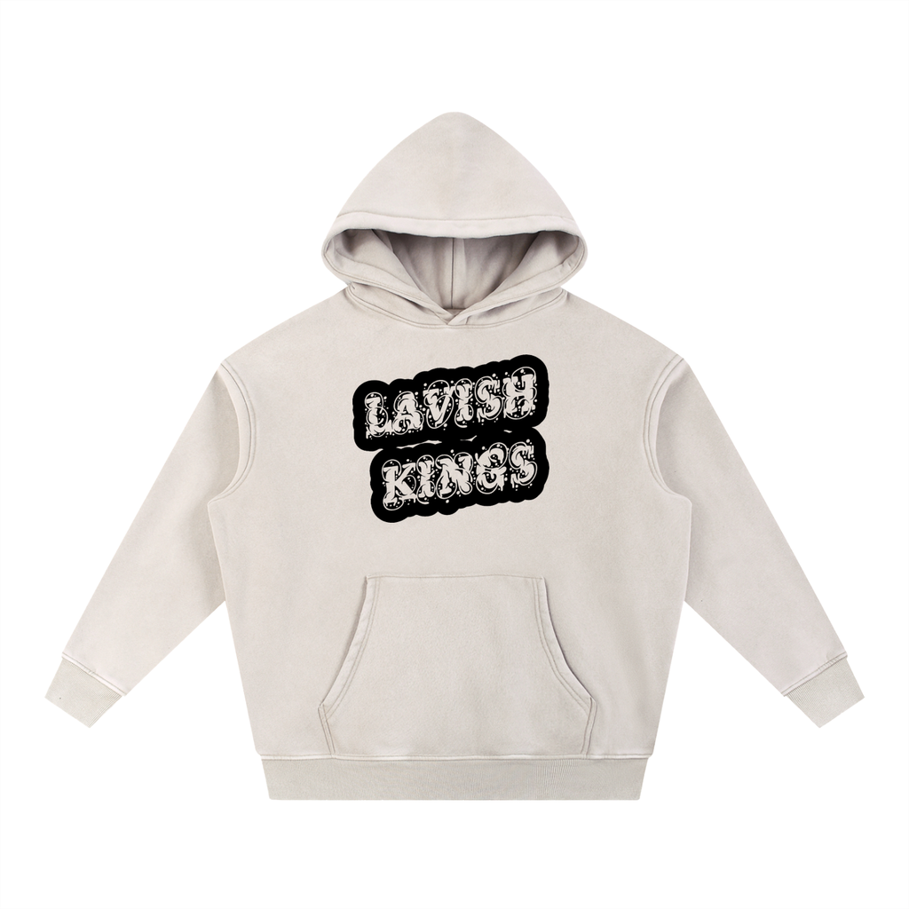 Snow Wash Fleece Oversize Hoodie - LavishKings