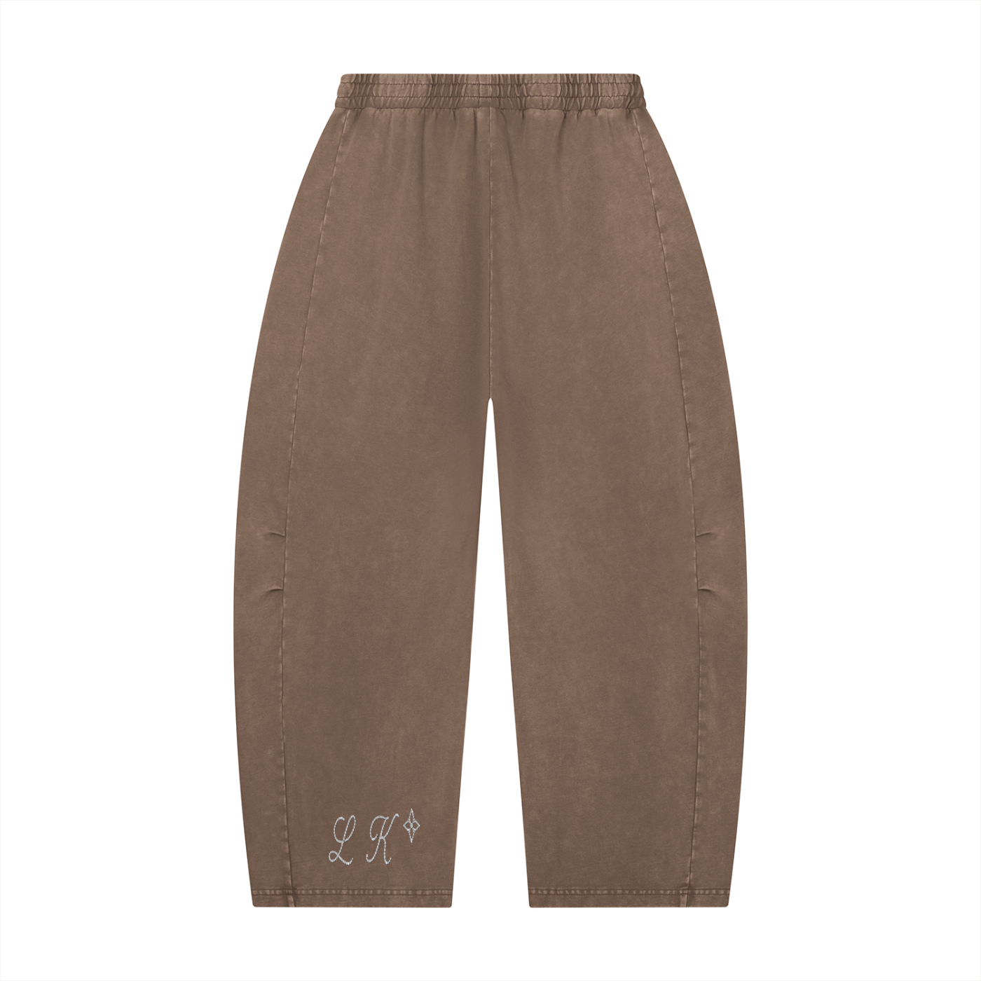 Unisex Mineral Wash Barrel Leg Pants