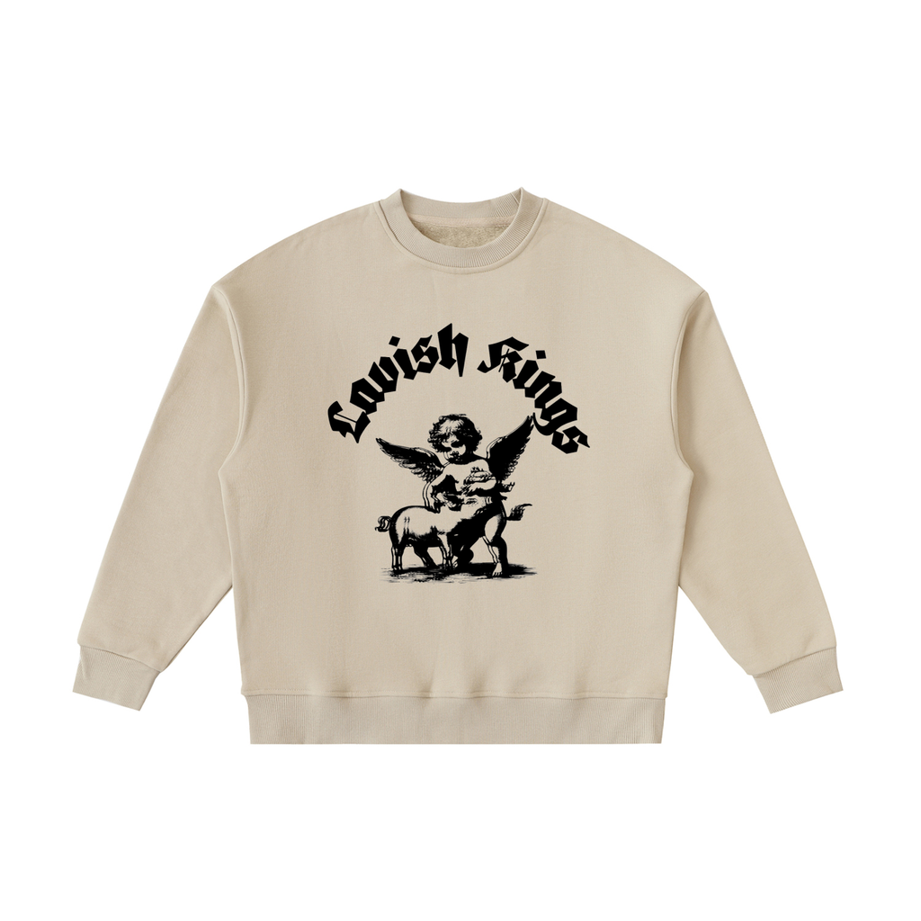 Essential Fleece Kids' Crewneck Sweatshirt - LavishKings