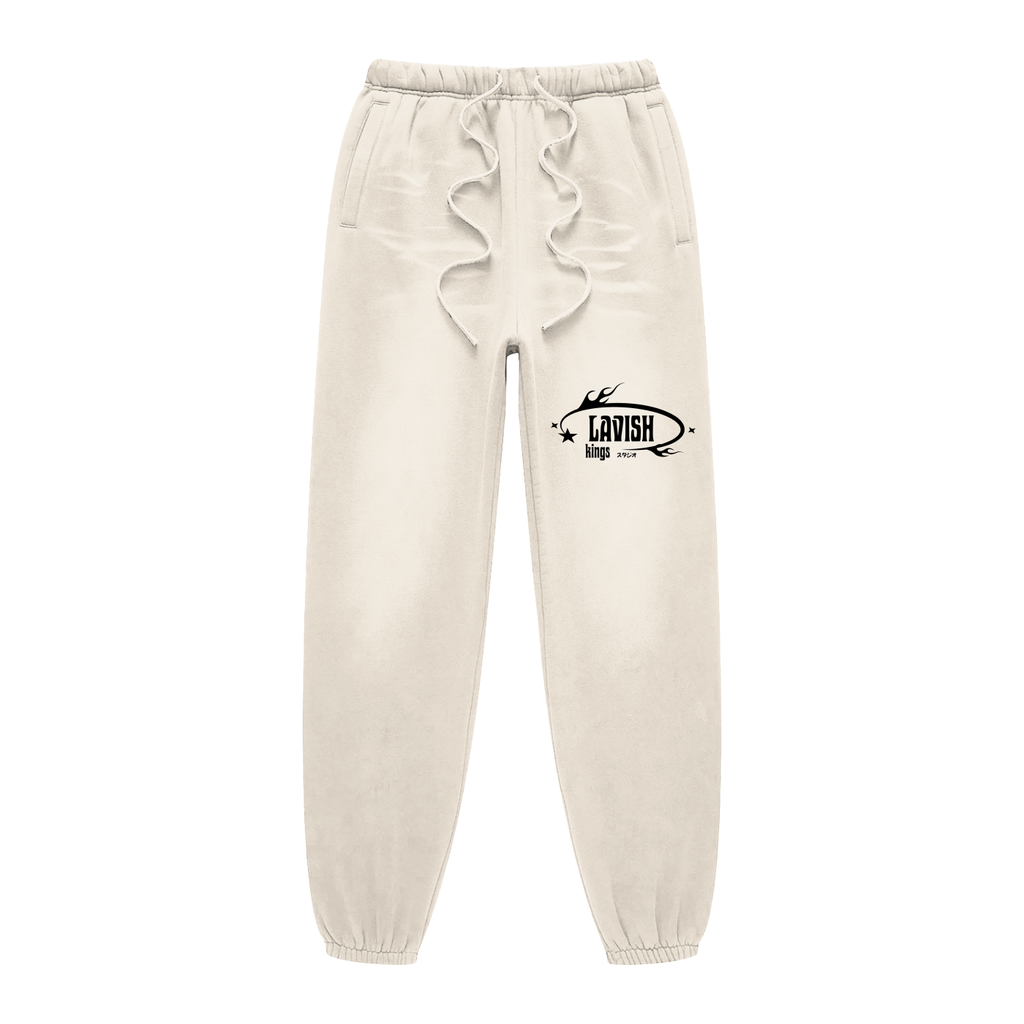 Sunfade Fleeced Sweatpants - LavishKings