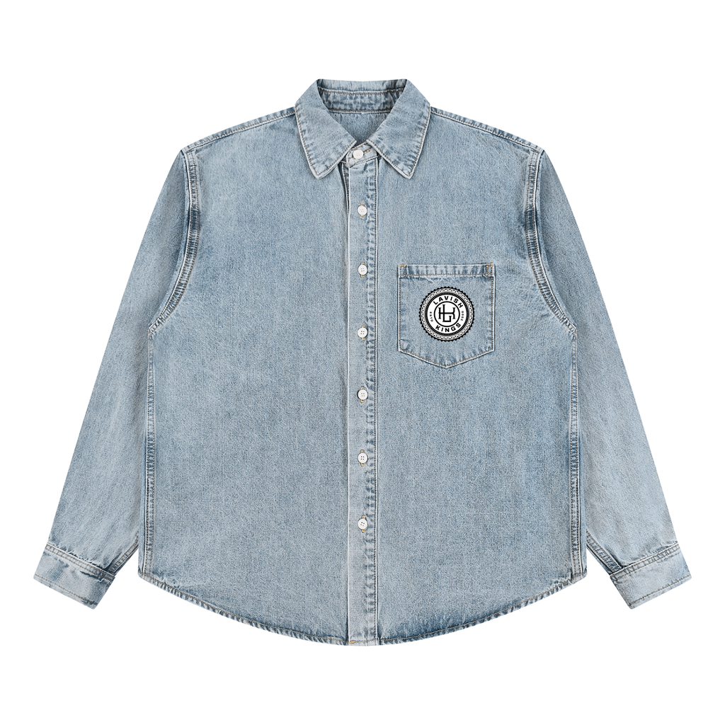 Unisex Vintage Wash Denim Shirt