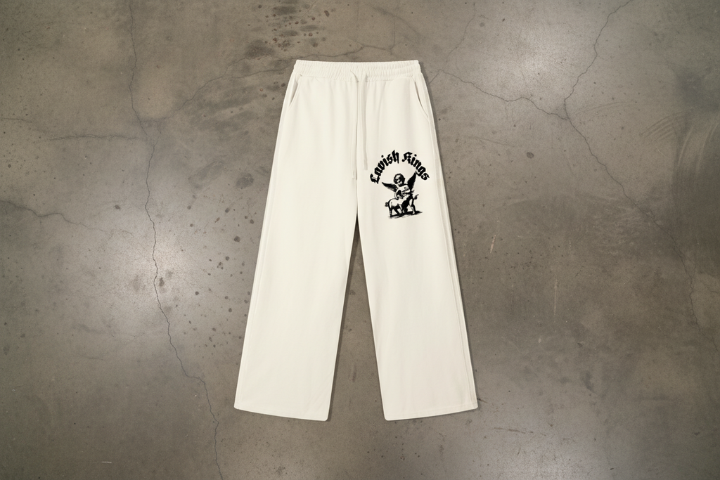 Contrast Tape Straight-Leg Sweatpants - LavishKings