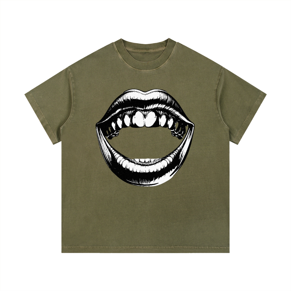 Vintage Wash Cotton T-Shirt - LavishKings