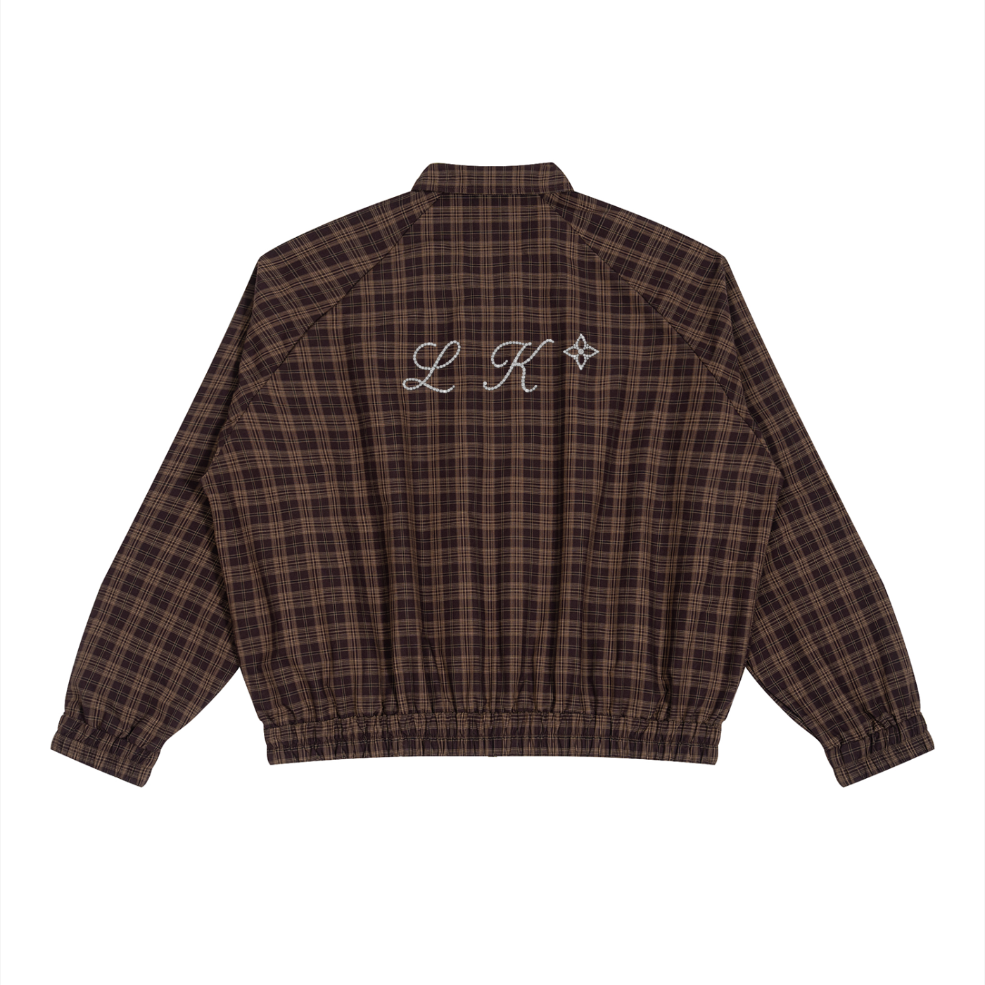 Unisex Plaid Full-Zip Track Jacket