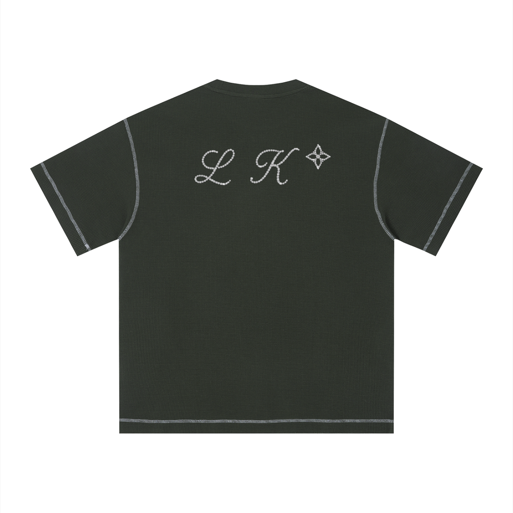 Unisex Sunfade Waffle Boxy T-Shirt