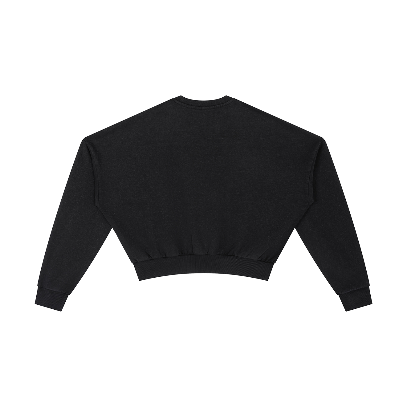 Vintage Washed Cropped Sweatshirt - LavishKings