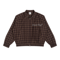 Unisex Plaid Full-Zip Track Jacket