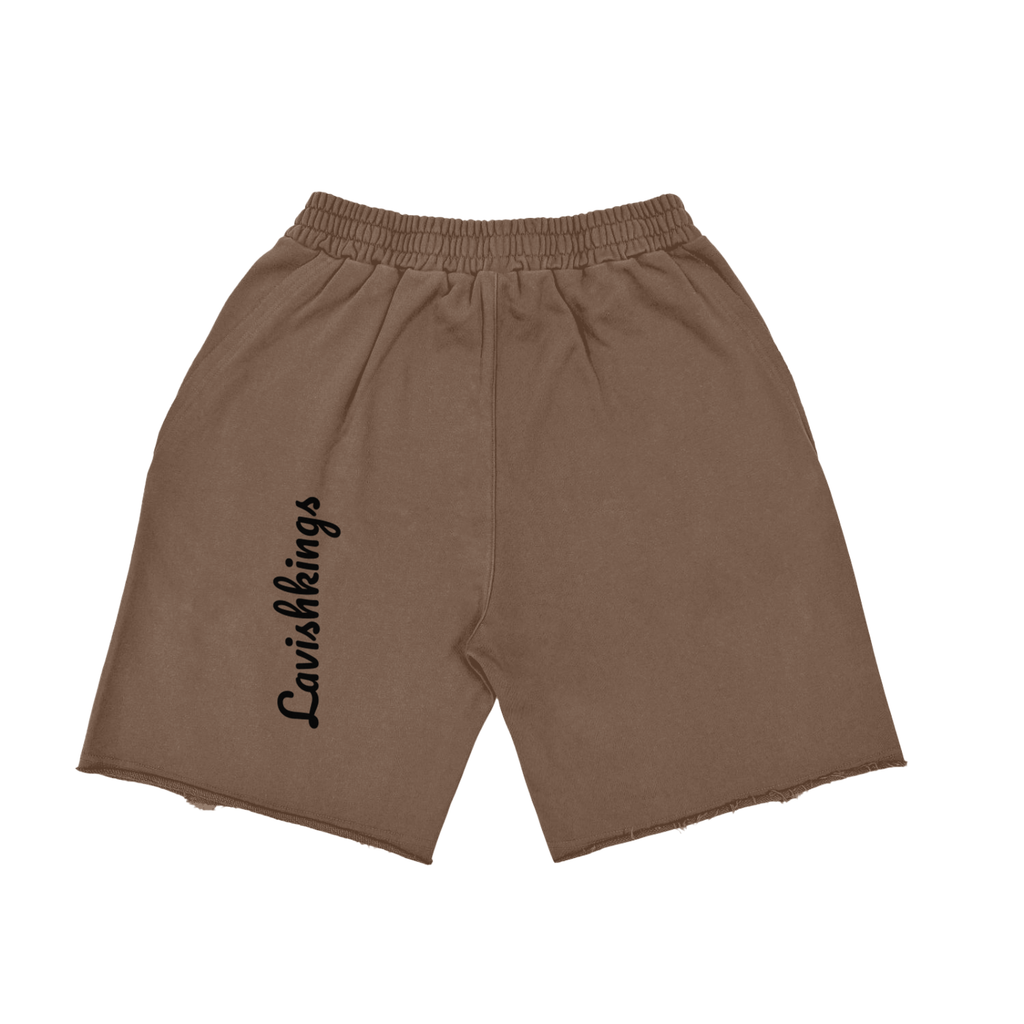 Heavyweight  Vintage Washed  Tiger Stripes Short Pants - 360 GSM - LavishKings