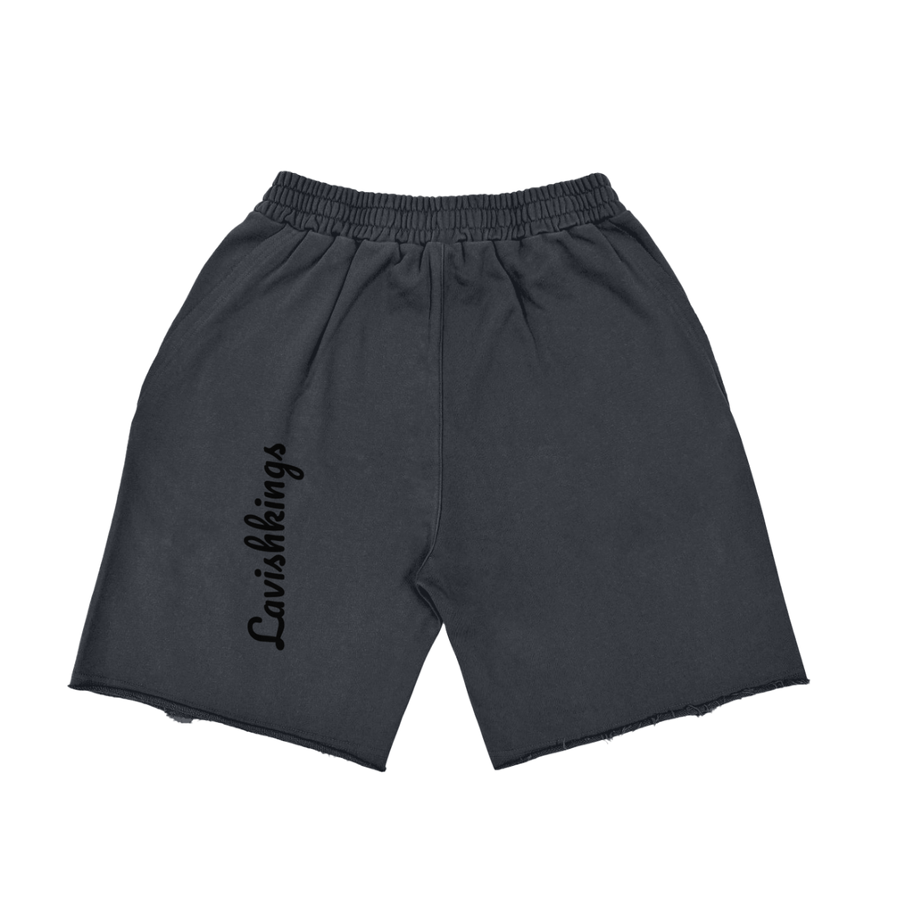 Heavyweight  Vintage Washed  Tiger Stripes Short Pants - 360 GSM - LavishKings