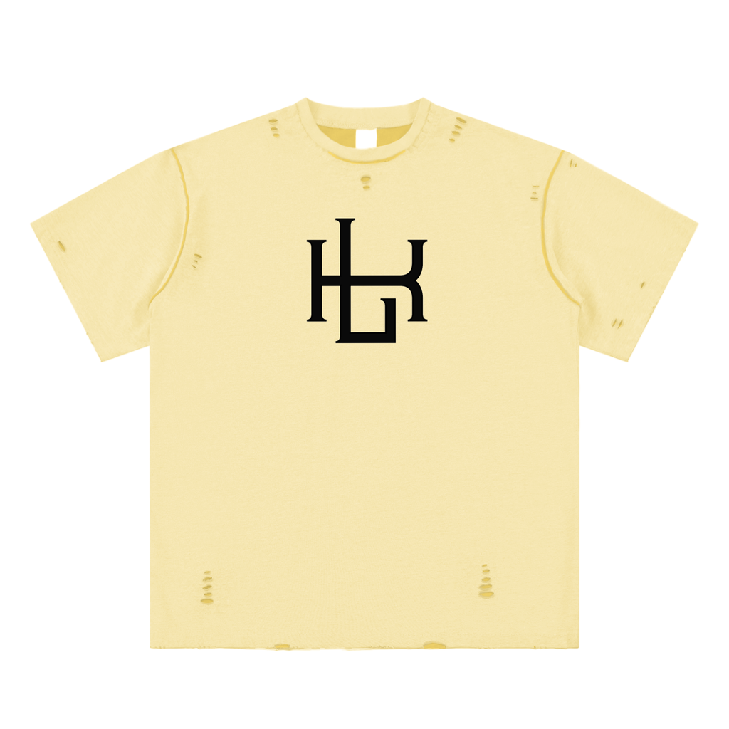 Hand-frayed Reversible T-shirt - LavishKings