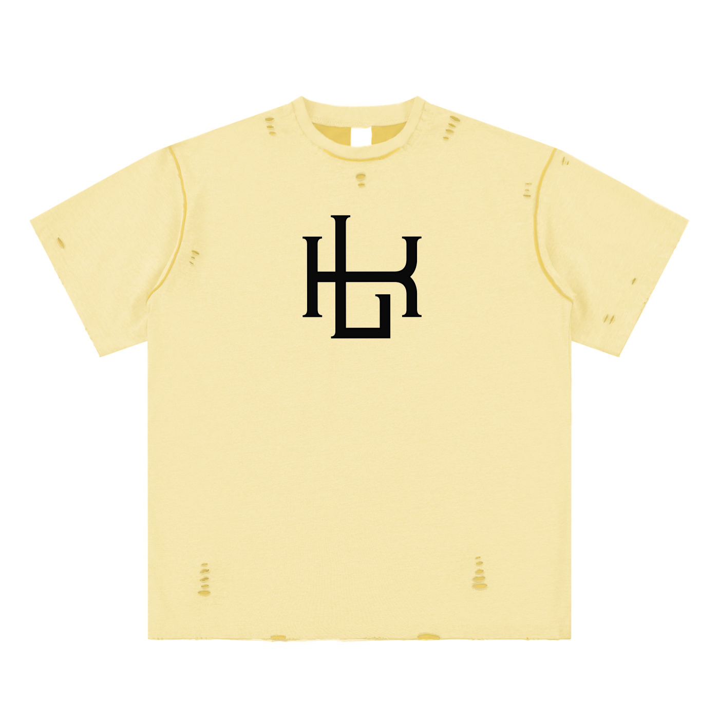 Hand-frayed Reversible T-shirt