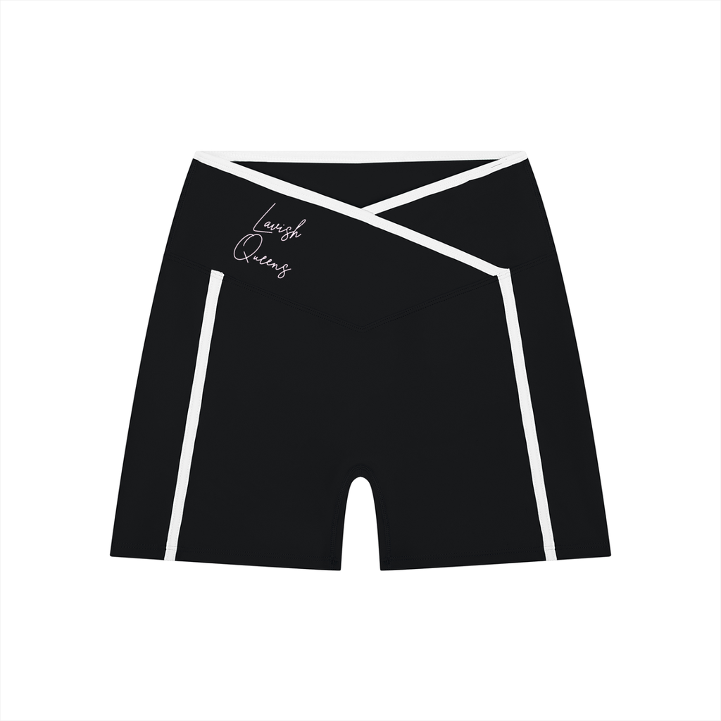 Women’s High Rise Color Block Yoga Shorts