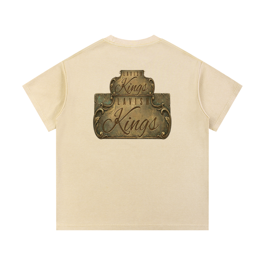 Mineral Wash Waffle Knit T-Shirt