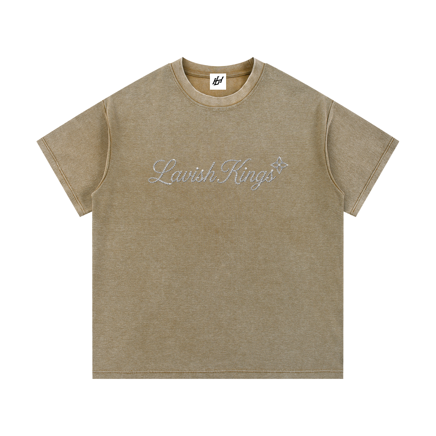 Mineral Wash Waffle Knit T-Shirt