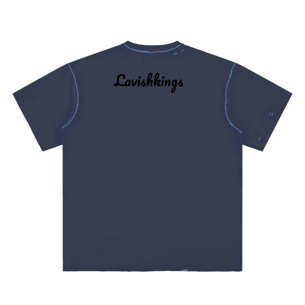 Hand-frayed Reversible T-shirt