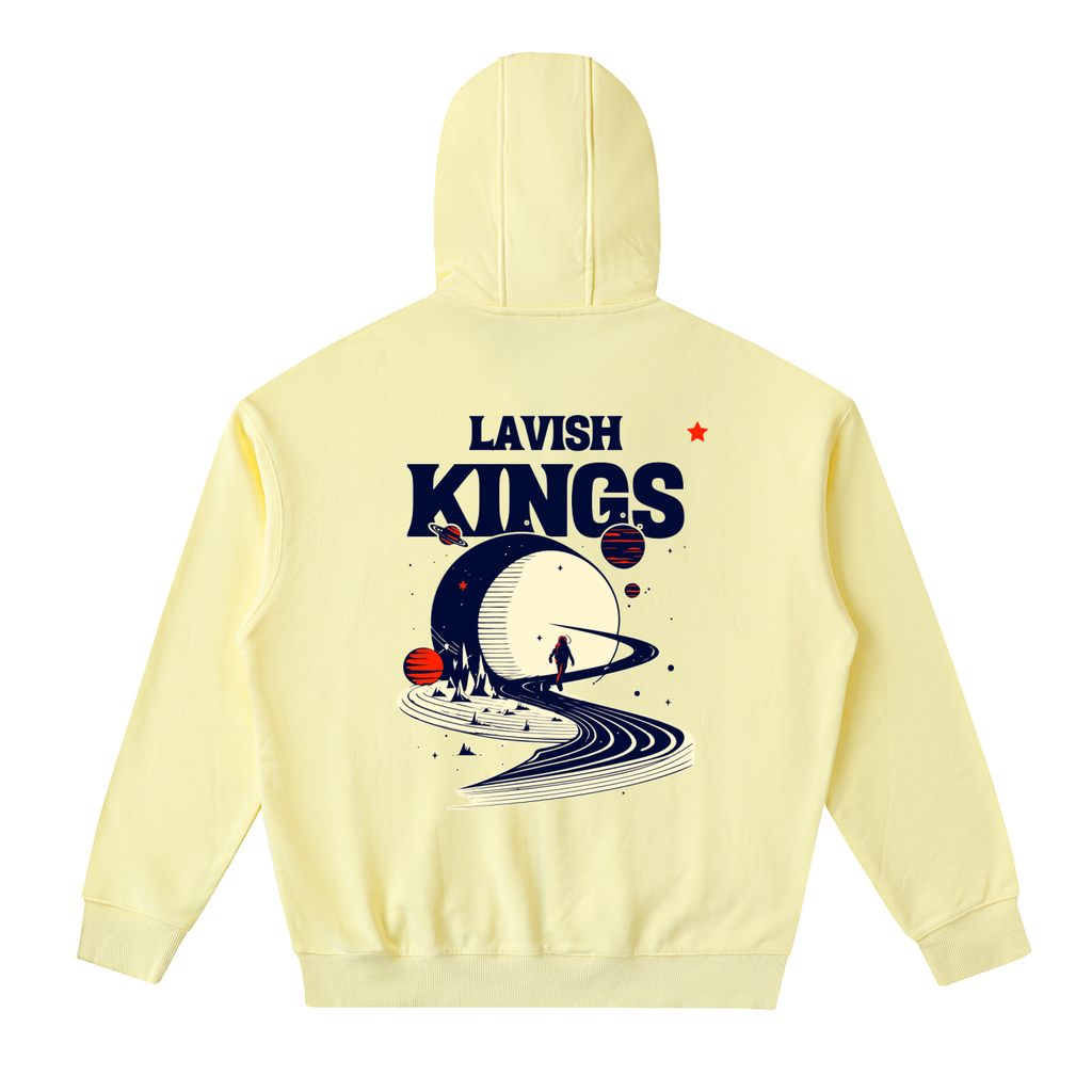 Drop-Shoulder Zip Up Hoodie