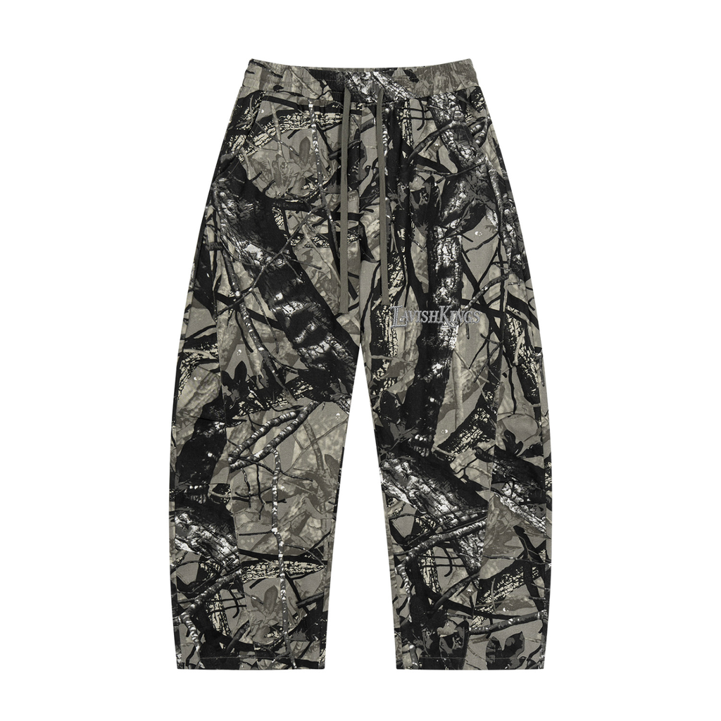 Unisex Tree Camo Barrel Leg Pants