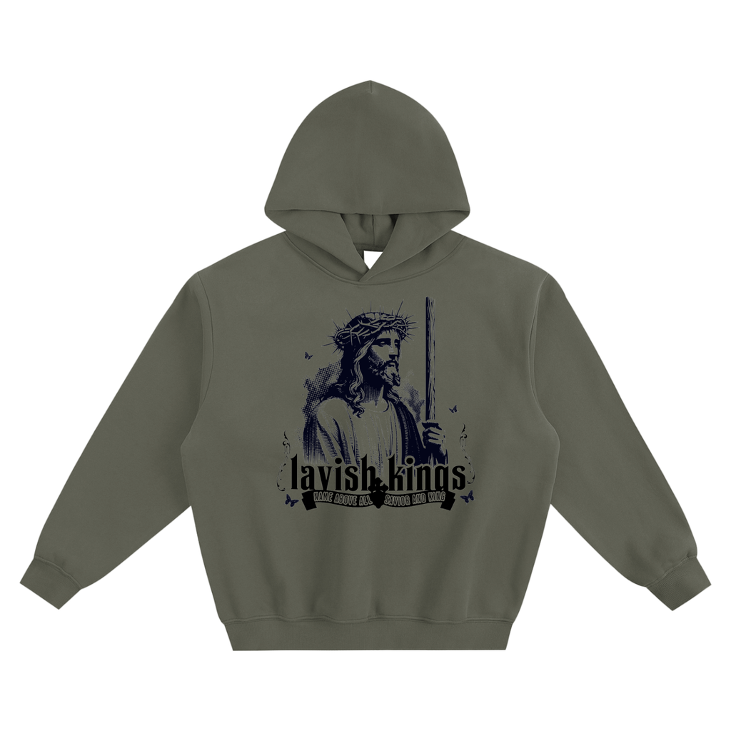 Fleeced Boxy Hoodie - LavishKings